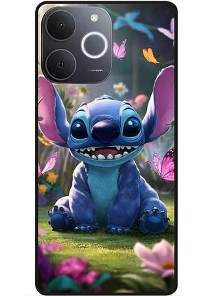 Силиконовый бампер чехол для realme note 70 стич и лило stitch