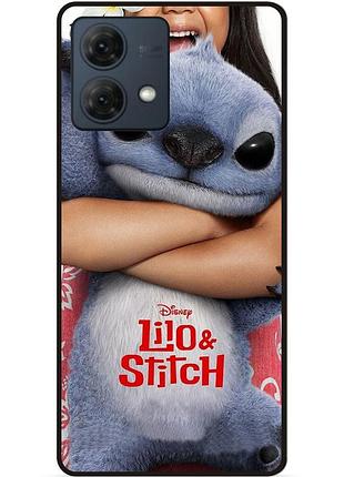Силіконовий бампер чохол для motorola moto g84 стіч stitch