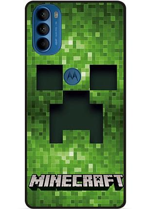 Силіконовий чохол бампер для motorola moto g31 гра minecraft майнкрафт