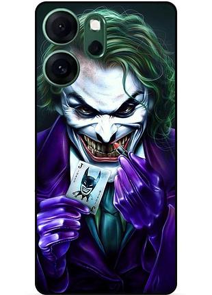 Чехол силиконовый бампер для oppo reno 14fs с рисунком joker джокер