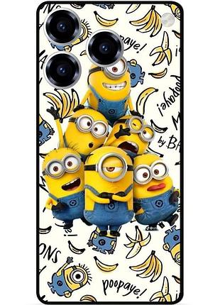Силіконовий чохол бампер для zte blade a76 з малюнком міньйони minion
