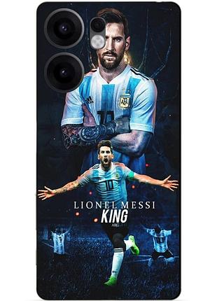Силіконовий чохол бампер для oppo reno 13f з малюнком messi or мессі