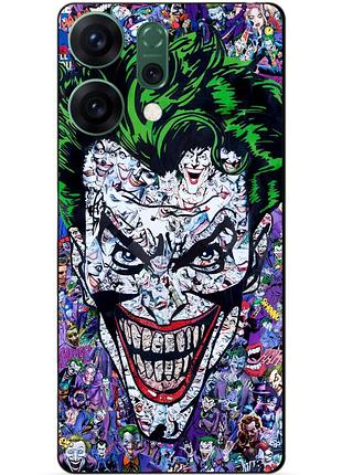 Чехол силиконовый бампер для oppo reno 14 с рисунком джокер joker