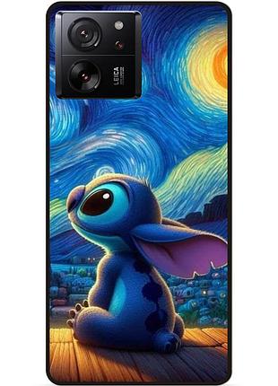 Силиконовый бампер чехол для xiaomi 13t stitch лило и стич