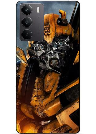 Чехол силиконовый бампер для realme c71 / c75 с рисунком бамблби bumblebee трансформеры