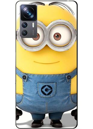 Силіконовий чохол бампер для xiaomi 12t з малюнком міньйон стюарт minion