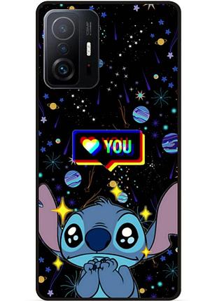 Силиконовый бампер чехол для xiaomi 11t pro лило и стич stitch