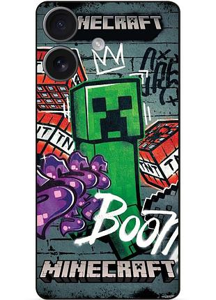 Силіконовий чохол бампер для huawei honor 400 з малюнком майнкрафт minecraft
