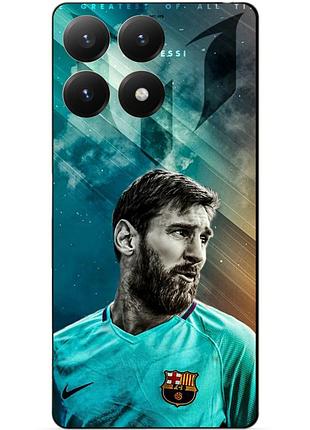 Силіконовий чохол бампер для motorola moto g86 power з малюнком leo messi мессі
