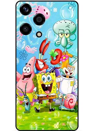 Силиконовый чехол для huawei honor 200 lite с рисунком sponge bob губка боб