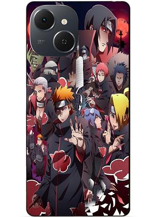 Силіконовий чохол бампер для tecno spark 40c з малюнком наруто naruto аніме