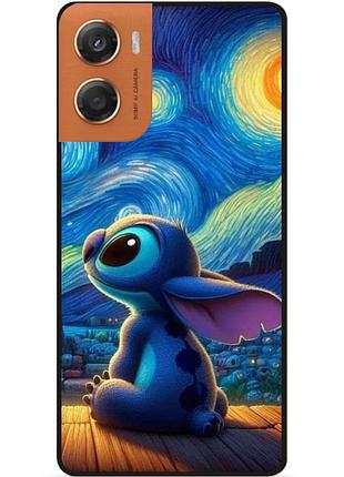 Силиконовый бампер чехол для motorola moto g06 stitch лило и стич