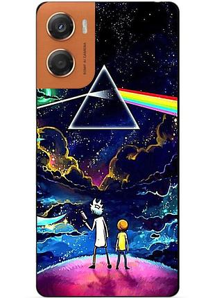 Силіконовий чохол бампер для motorola moto g06 з малюнком рік і морті rick and morty
