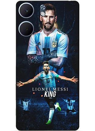 Чехол силиконовый бампер для oppo a5x с рисунком messi аргентина месси