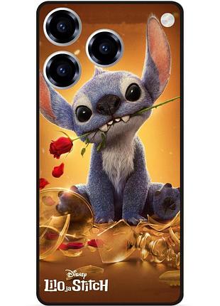 Силиконовый чехол бампер для zte blade a76 stitch лило и стич