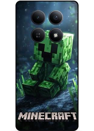 Силіконовий чохол бампер для xiaomi redmi note 15 4g стів minecraft кріпер майнкрафт