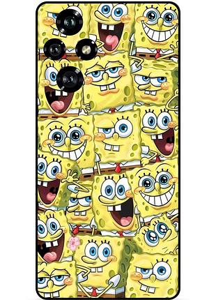 Силіконовий чохол бампер для huawei honor 200 з малюнком губка боб sponge bob