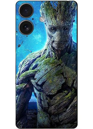 Чехол силиконовый бампер для iphone 17 с рисунком грут groot стражи галактики