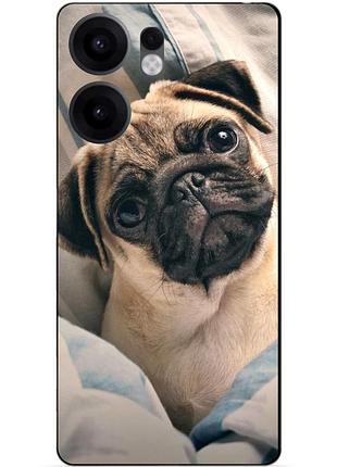 Силіконовий чохол бампер для oppo reno 13fs з малюнком фото мопс