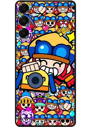 Силіконовий чохол бампер для samsung a17 стікери бравл джесси brawl