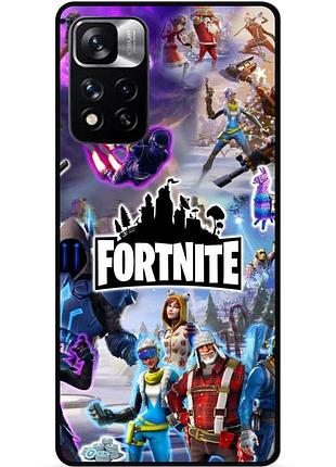 Силіконовий чохол бампер для xiaomi redmi note 11 pro plus 5g гра fortnite фортнайт