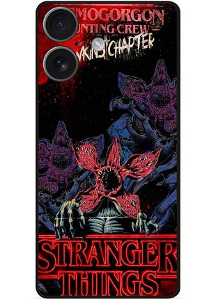 Силиконовый чехол бампер для iphone 17 с рисунком stranger things 21