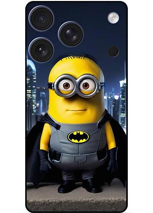 Силіконовий чохол бампер для iphone 17 pro з малюнком міньйон бетмен minion