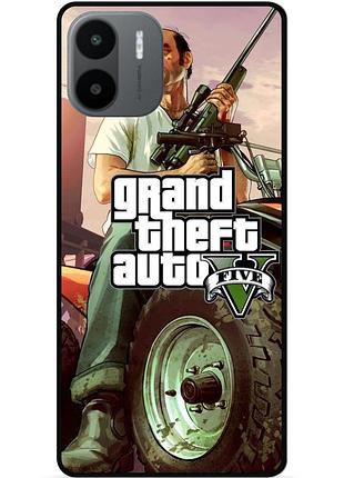 Чехол силиконовый бампер для xiaomi redmi a2 с картинкой gta гта