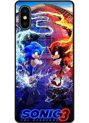 Силиконовый чехол бампер для iphone xr с картинкой шэдоу sonik соник