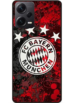 Силіконовий чохол бампер для xiaomi redmi note 12 pro 5g з малюнком bayern бавария мюнхен