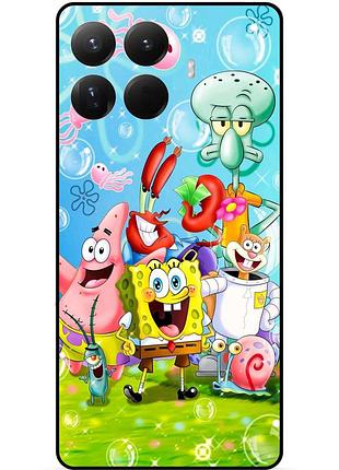 Силиконовый чехол для xiaomi 15t pro с рисунком sponge bob губка боб
