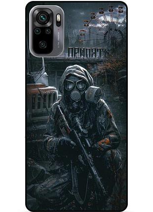 Силіконовий бампер чохол для xiaomi redmi note 10s з малюнком stalker сталкер