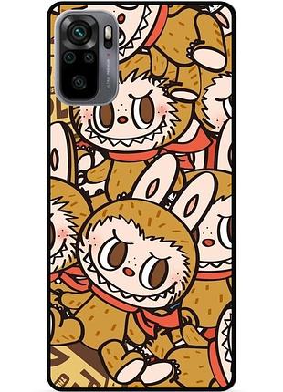 Силиконовый чехол бампер для xiaomi redmi note 10s с картинкой labubu лабубу