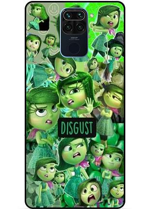 Чехол силиконовый бампер для xiaomi redmi note 9 с рисунком головоломка disgust