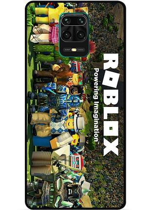 Силіконовий чохол бампер для xiaomi redmi note 9s з картинкою роблокс roblox