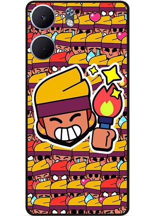 Силіконовий чохол бампер для oppo a5x стікери бравл амбер brawl