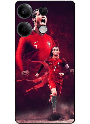Силиконовый бампер чехол для huawei honor x8a с рисунком ronaldo португалия роналдо