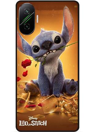 Силиконовый чехол бампер для xiaomi poco f7 stitch лило и стич