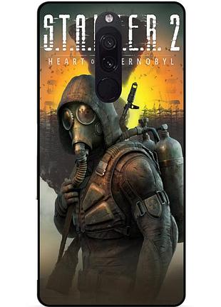 Силіконовий бампер чохол для xiaomi redmi 8 з малюнком stalker сталкер