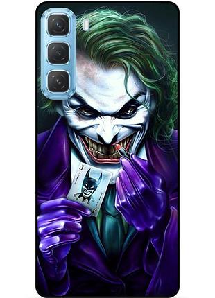 Чехол силиконовый бампер для infinix hot 60 pro plus (x6886) с рисунком joker джокер