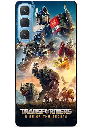 Силіконовий чохол бампер для infinix hot 60 pro (x6885) з картинкою звіробої трансформери transformers
