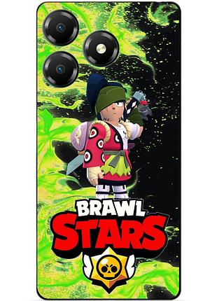 Чехол силиконовый бампер для zte blade a36 с героем бравл кендзи brawl