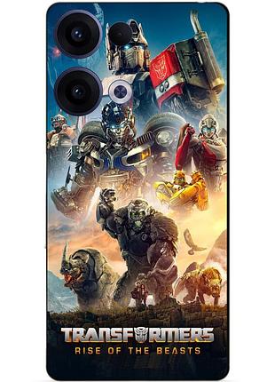 Силіконовий чохол бампер для oppo reno 13 з картинкою звіробої трансформери transformers