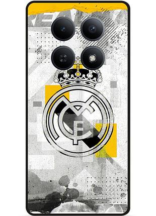 Чехол силиконовый бампер для xiaomi redmi note 15 pro 5g с рисунком real madrid реал мадрид