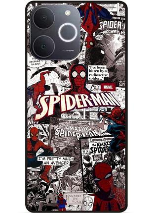 Силиконовый бампер чехол для realme note 70 spider man человек паук майлз моралес