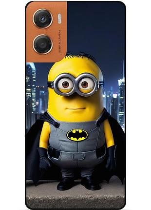 Чехол силиконовый бампер для motorola moto g06 с рисунком миньон бэтмен minion