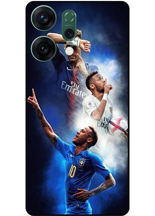 Чехол силиконовый бампер для oppo reno 14 с рисунком неймар neymar