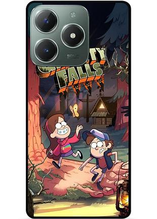 Силиконовый бампер чехол для tecno spark go 2024 с рисунком gravity falls гравити фолз