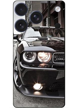 Чехол силиконовый бампер для iphone 17 pro с рисунком dodge додж машина авто