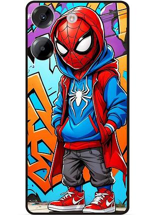 Чехол силиконовый бампер для tecno pova 5 с рисунком spider man marvel человек паук